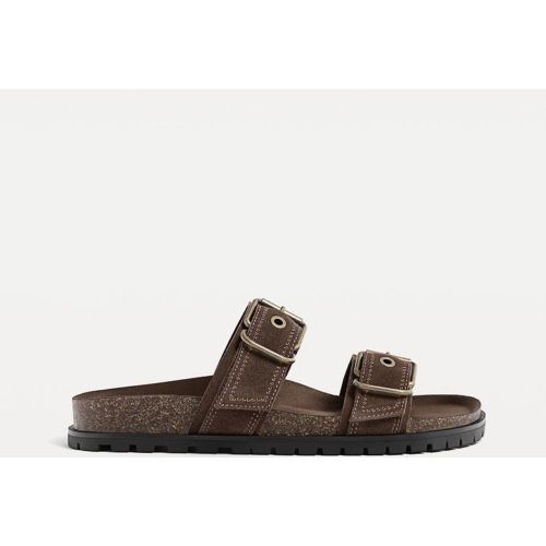 Sandales plates en cuir 35 - Stradivarius - Modalova