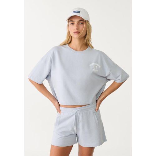 Short en molleton avec cordon de serrage XS - Stradivarius - Modalova