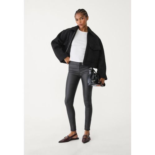 Pantalon enduit à taille très haute 32 - Stradivarius - Modalova