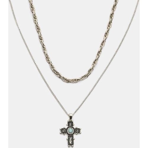 Ensemble de 2 colliers croix OS - Stradivarius - Modalova