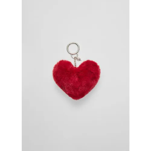 Charm cœur fausse fourrure OS - Stradivarius - Modalova