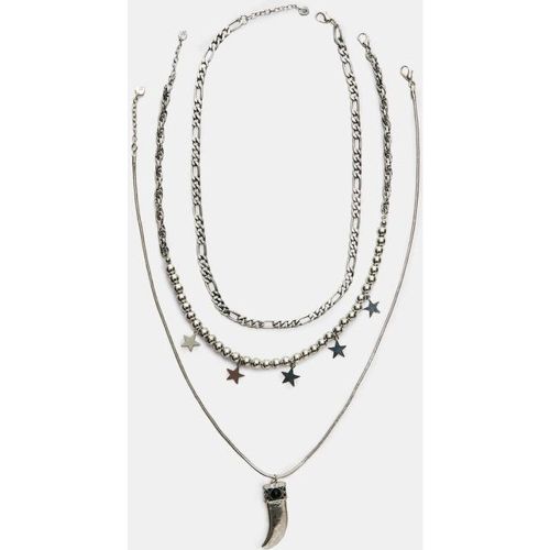 Ensemble de 3 colliers étoiles et breloque OS - Stradivarius - Modalova
