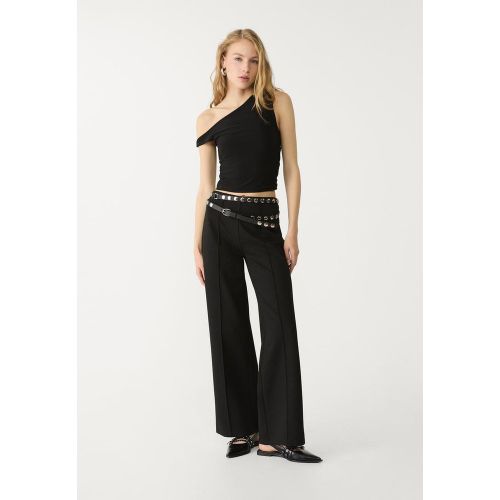 Pantalon interlock avec pli permanent XS - Stradivarius - Modalova