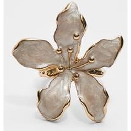 Bague fleur émail OS - Stradivarius - Modalova