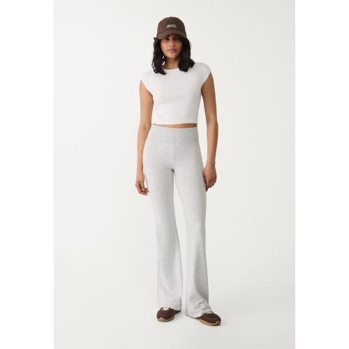 Pantalon flare maille côtelée XS - Stradivarius - Modalova