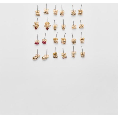 Lot de 12 paires de boucles d’oreilles rose et cerise OS - Stradivarius - Modalova
