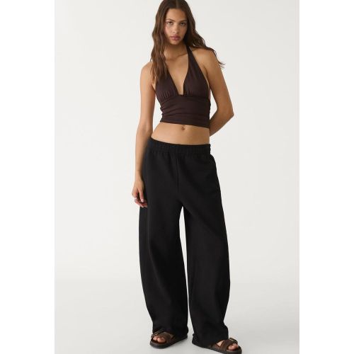 Pantalon barrel molleton XS - Stradivarius - Modalova