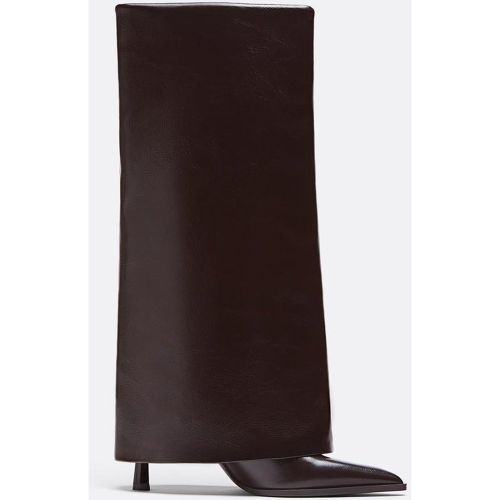 Bottes hautes talon aiguille pantalon à pied 35 - Stradivarius - Modalova