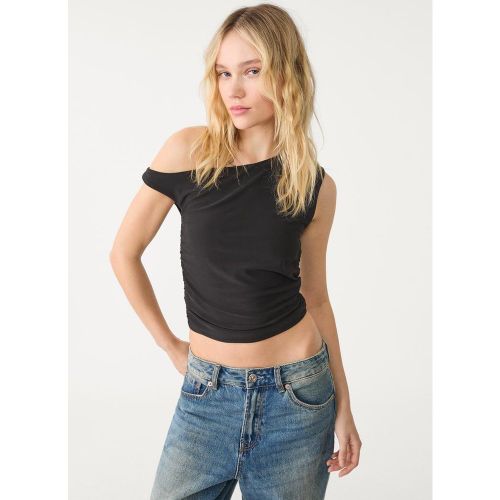 Top coupe asymétrique froncé XS - Stradivarius - Modalova