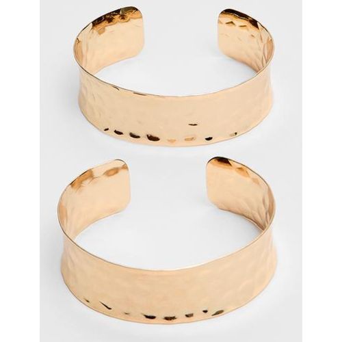 Lot 2 bracelets manchettes texturés OS - Stradivarius - Modalova