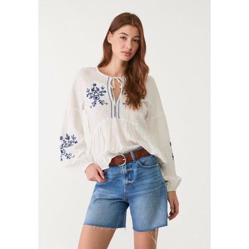 Blouse fluide broderies XS - Stradivarius - Modalova