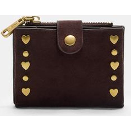 Porte-cartes zippé à clous OS - Stradivarius - Modalova