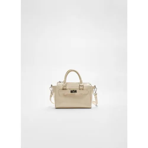 Sac à bandoulière boucle Écru OS - Stradivarius - Modalova