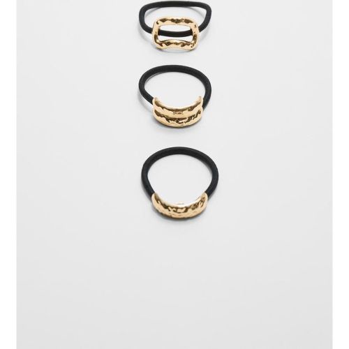 Lot de 3 chouchous métallisés texturés OS - Stradivarius - Modalova