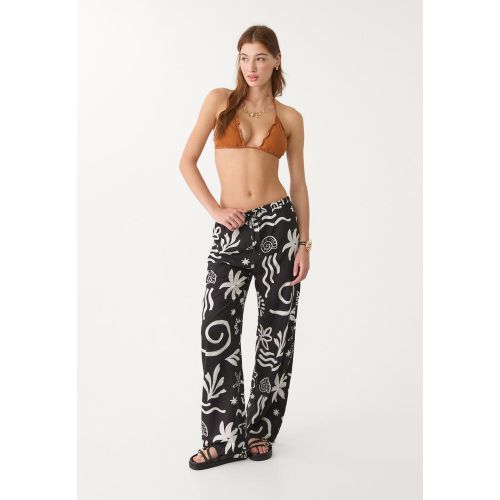 Pantalon fluide long imprimé XS - Stradivarius - Modalova