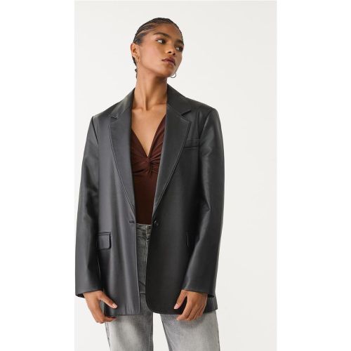 Blazer regular fit en similicuir XS - Stradivarius - Modalova