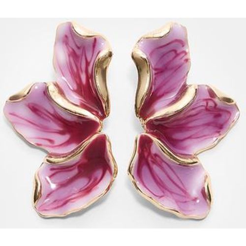 Boucle d'oreille éventail émail OS - Stradivarius - Modalova
