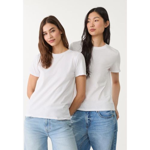 Lot de 2 T-shirts basiques regular fit à col rond XS - Stradivarius - Modalova