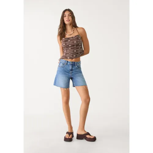Top brodé à bretelles XS - Stradivarius - Modalova