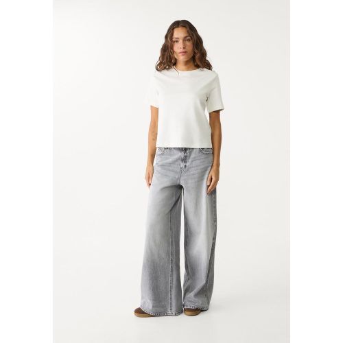 Jean D99 wide loose DENIM GRIS PERLE DÉLAVÉ 32 - Stradivarius - Modalova