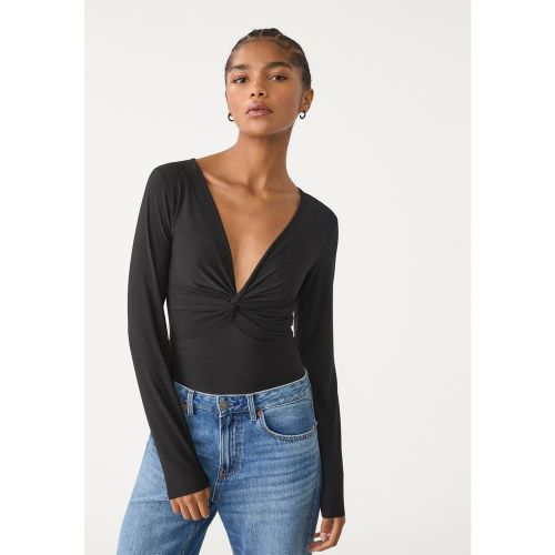 Body à col en V froncé XS - Stradivarius - Modalova