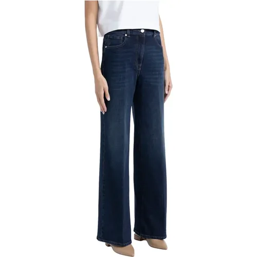 Jeans > Wide Jeans - - PESERICO - Modalova