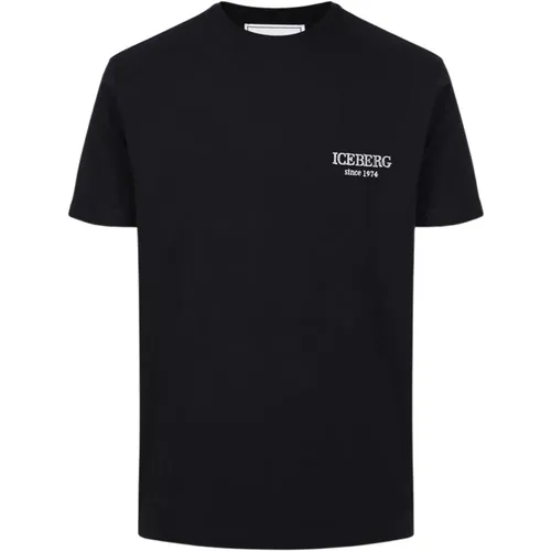 Iceberg - Tops > T-Shirts - Black - Iceberg - Modalova