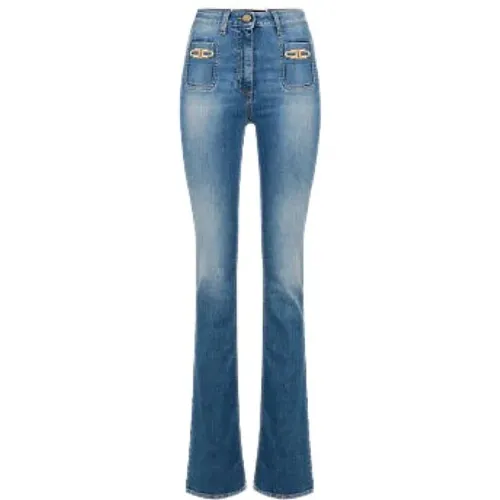 Jeans > Flared Jeans - - Elisabetta Franchi - Modalova