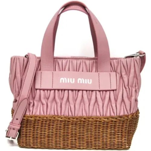 Pre-owned > Pre-owned Bags > Pre-owned Tote Bags - - Miu Miu Pre-owned - Modalova