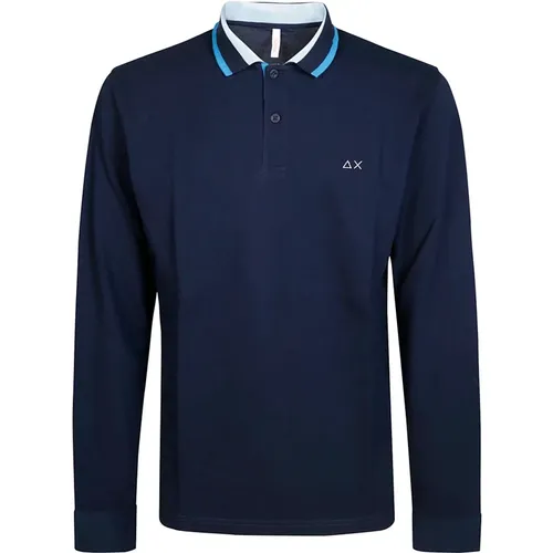 Sun68 - Tops > Polo Shirts - Blue - Sun68 - Modalova