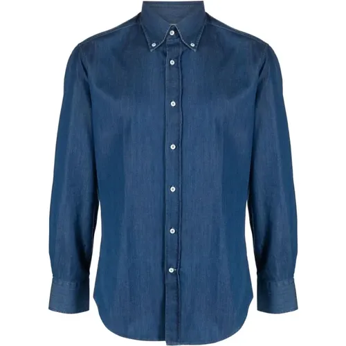 Shirts > Denim Shirts - - BRUNELLO CUCINELLI - Modalova