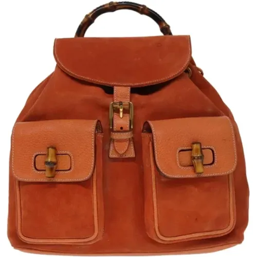 Pre-owned > Pre-owned Bags > Pre-owned Backpacks - - Gucci Vintage - Modalova