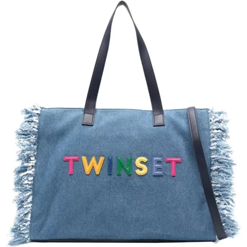 Twinset - Bags > Handbags - Blue - Twinset - Modalova