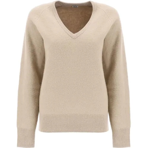 Knitwear > V-neck Knitwear - - TotêMe - Modalova