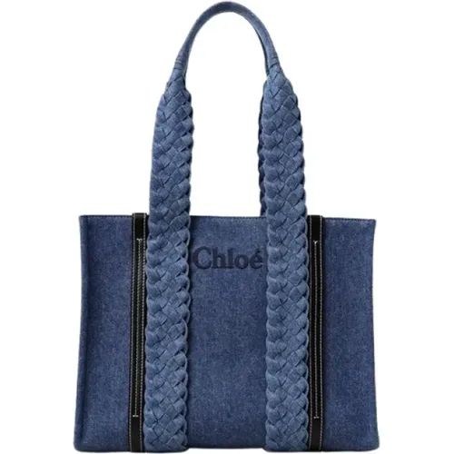 Chloé - Bags > Tote Bags - Blue - Chloé - Modalova