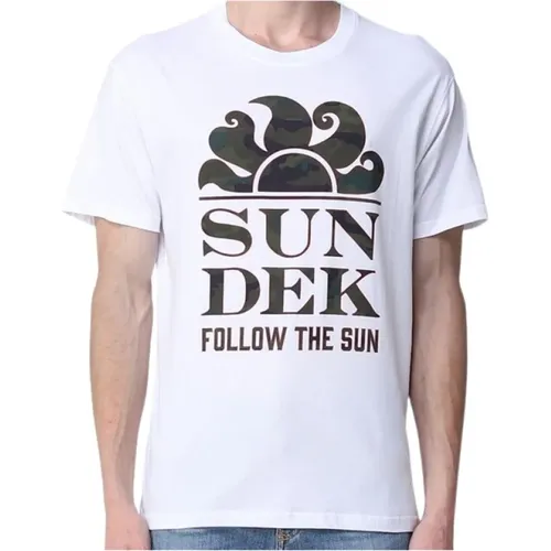 Sundek - Tops > T-Shirts - White - Sundek - Modalova