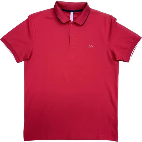 Sun68 - Tops > Polo Shirts - Red - Sun68 - Modalova