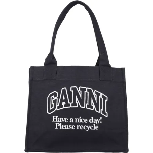 Ganni - Bags > Tote Bags - Gray - Ganni - Modalova