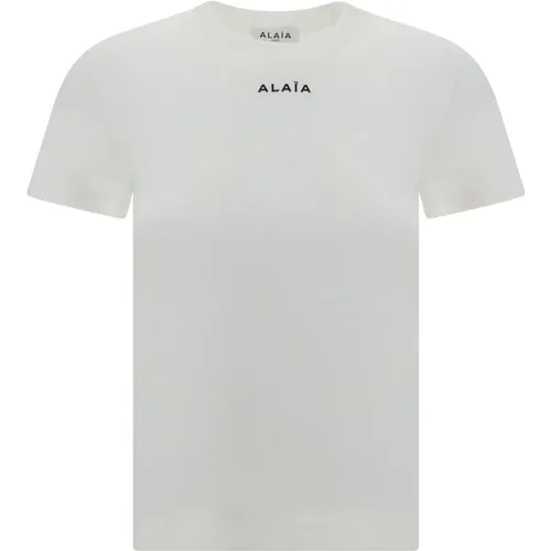 Alaïa - Tops > T-Shirts - White - Alaïa - Modalova