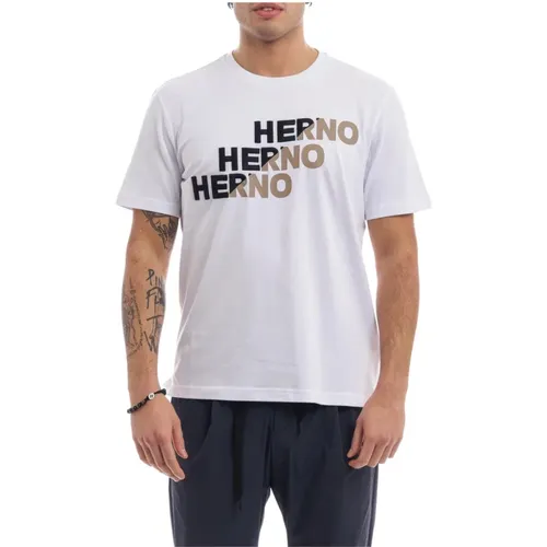 Herno - Tops > T-Shirts - White - Herno - Modalova