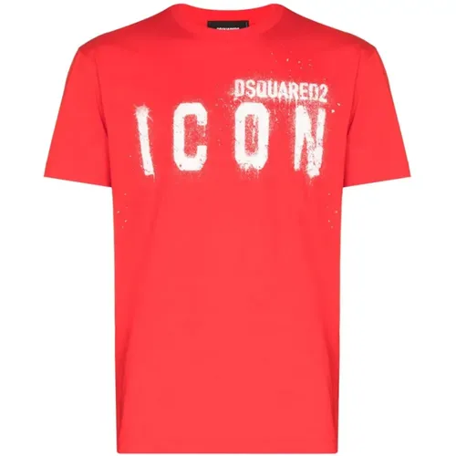 Dsquared2 - Tops > T-Shirts - Red - Dsquared2 - Modalova