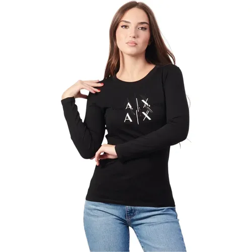 Tops > Long Sleeve Tops - - Armani Exchange - Modalova