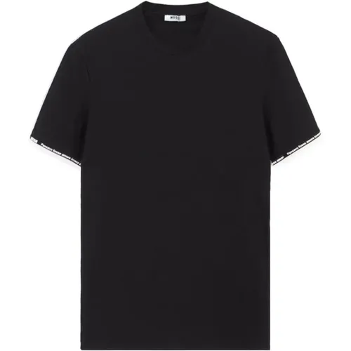 Msgm - Tops > T-Shirts - Black - Msgm - Modalova