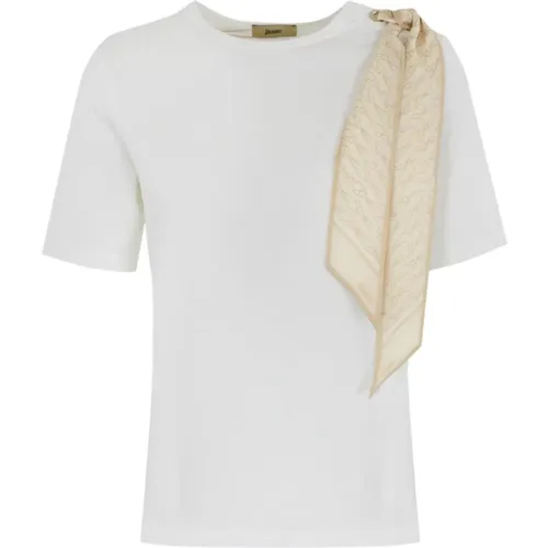 Herno - Tops > T-Shirts - Beige - Herno - Modalova