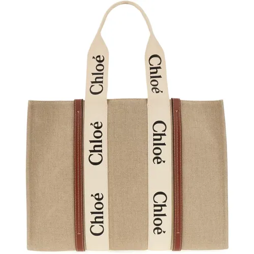 Chloé - Bags > Tote Bags - Beige - Chloé - Modalova