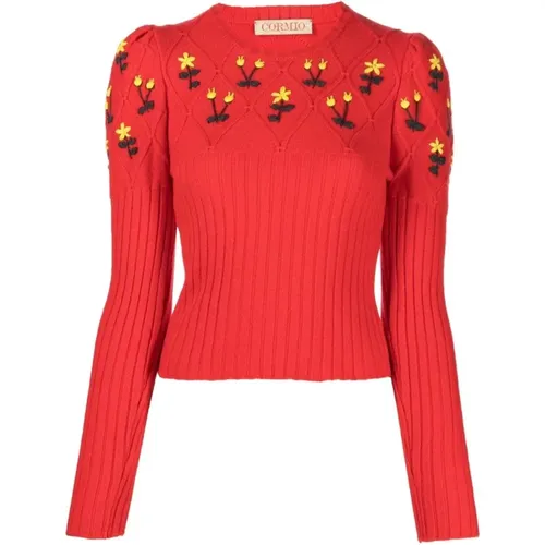 Knitwear > Round-neck Knitwear - - Cormio - Modalova