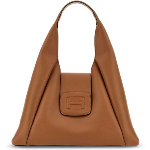 Hogan - Bags > Handbags - Brown - Hogan - Modalova