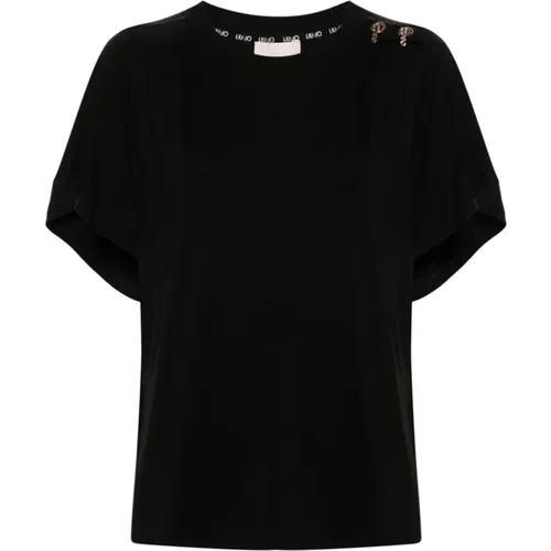 Liu Jo - Tops > T-Shirts - Black - Liu Jo - Modalova