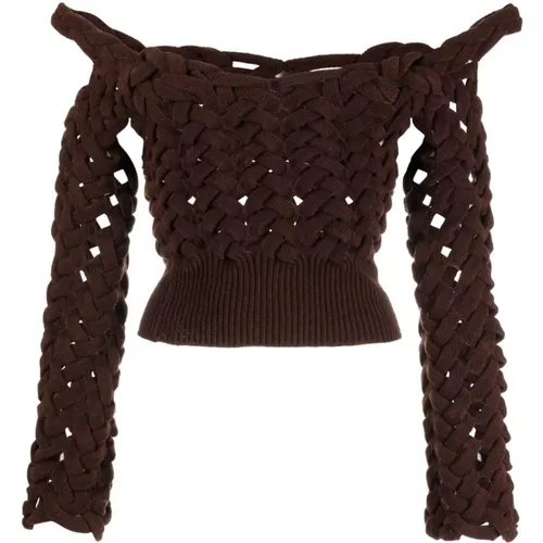 Knitwear > V-neck Knitwear - - Isa Boulder - Modalova
