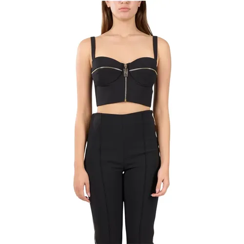 Tops > Sleeveless Tops - - Elisabetta Franchi - Modalova